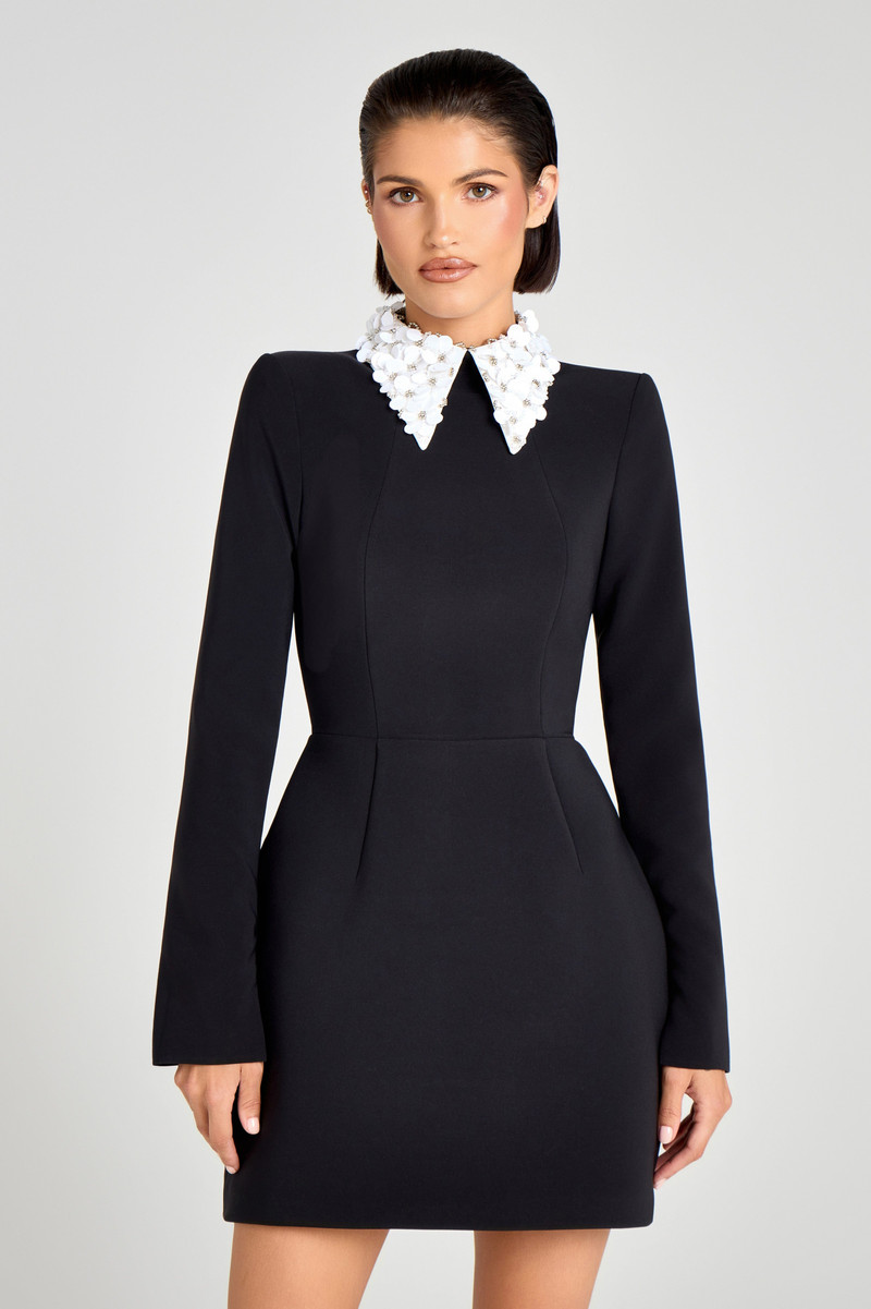 NADINE MERABI Alisha Black Dress outlook