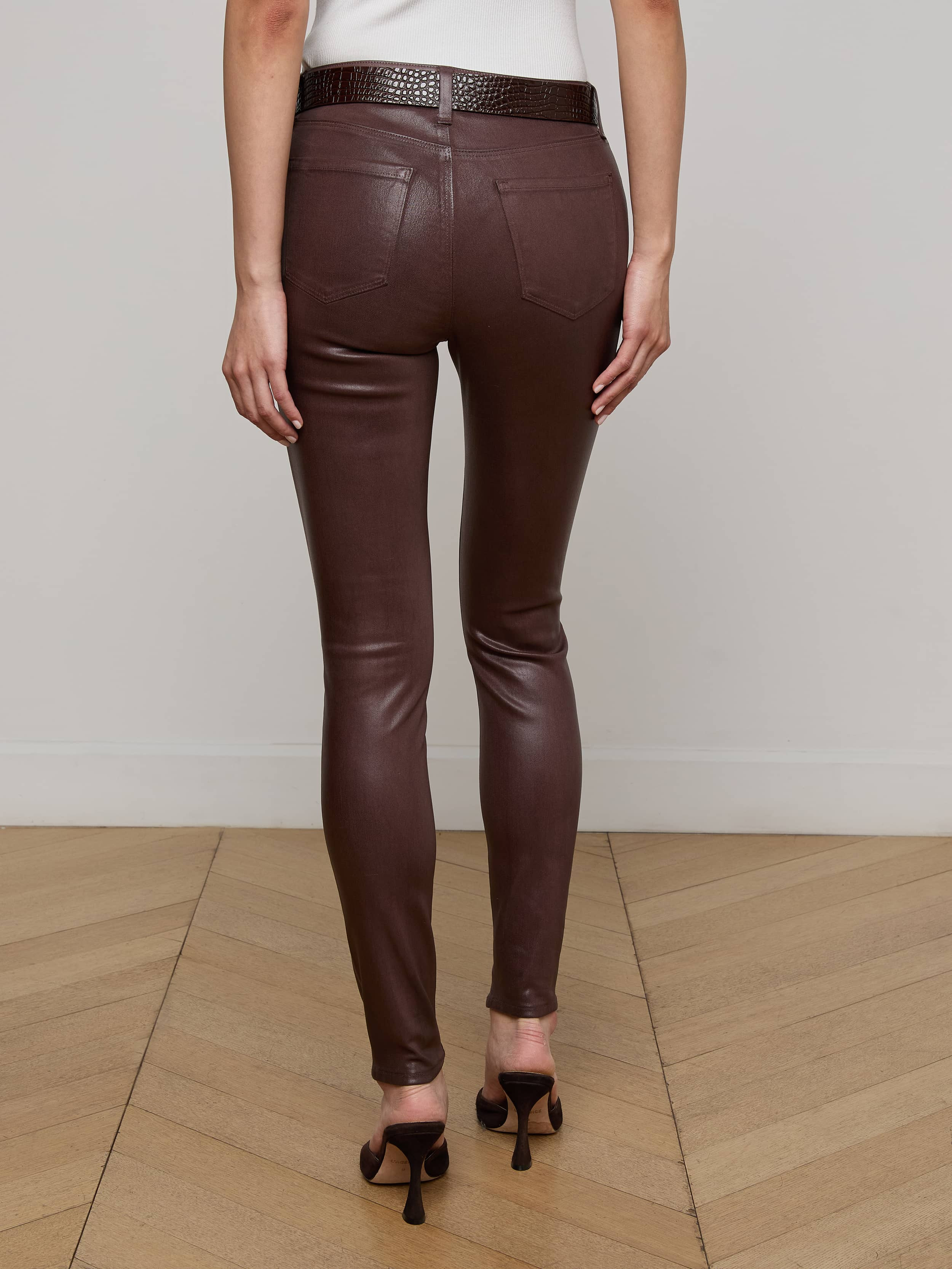 Marguerite Coated Skinny Jean - 5