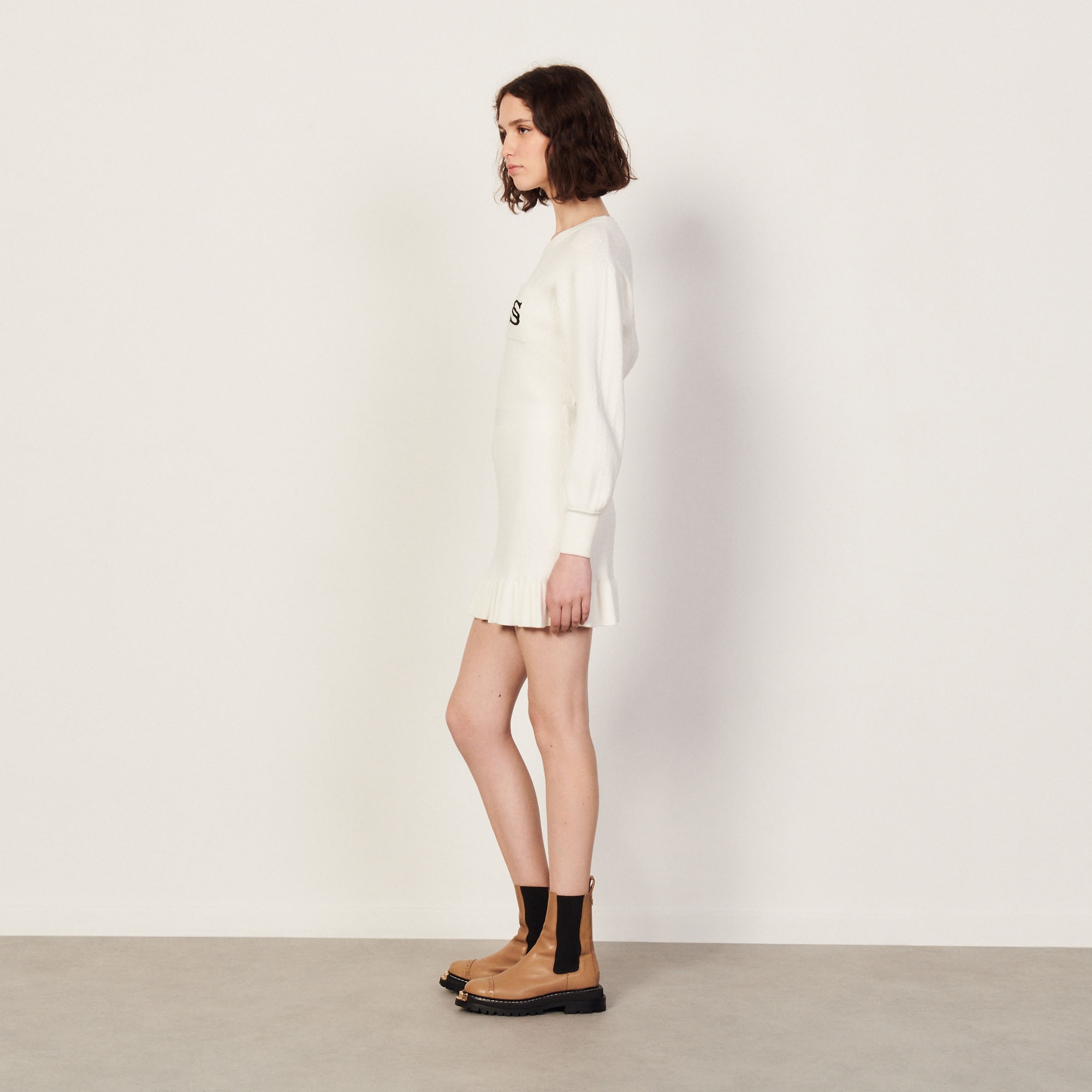 Short knitted skirt - 4