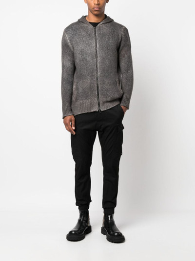 Avant Toi long-sleeve hooded cardigan outlook