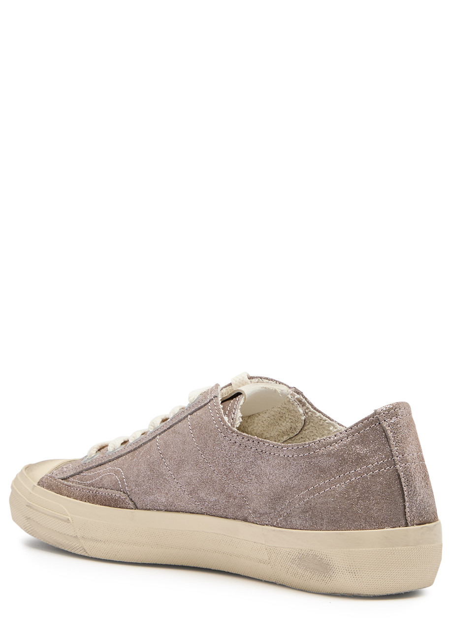 Golden Goose V-Star 2 Glittered Suede Sneakers - 2