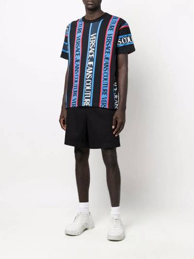 VERSACE JEANS COUTURE logo-stripe T-shirt outlook