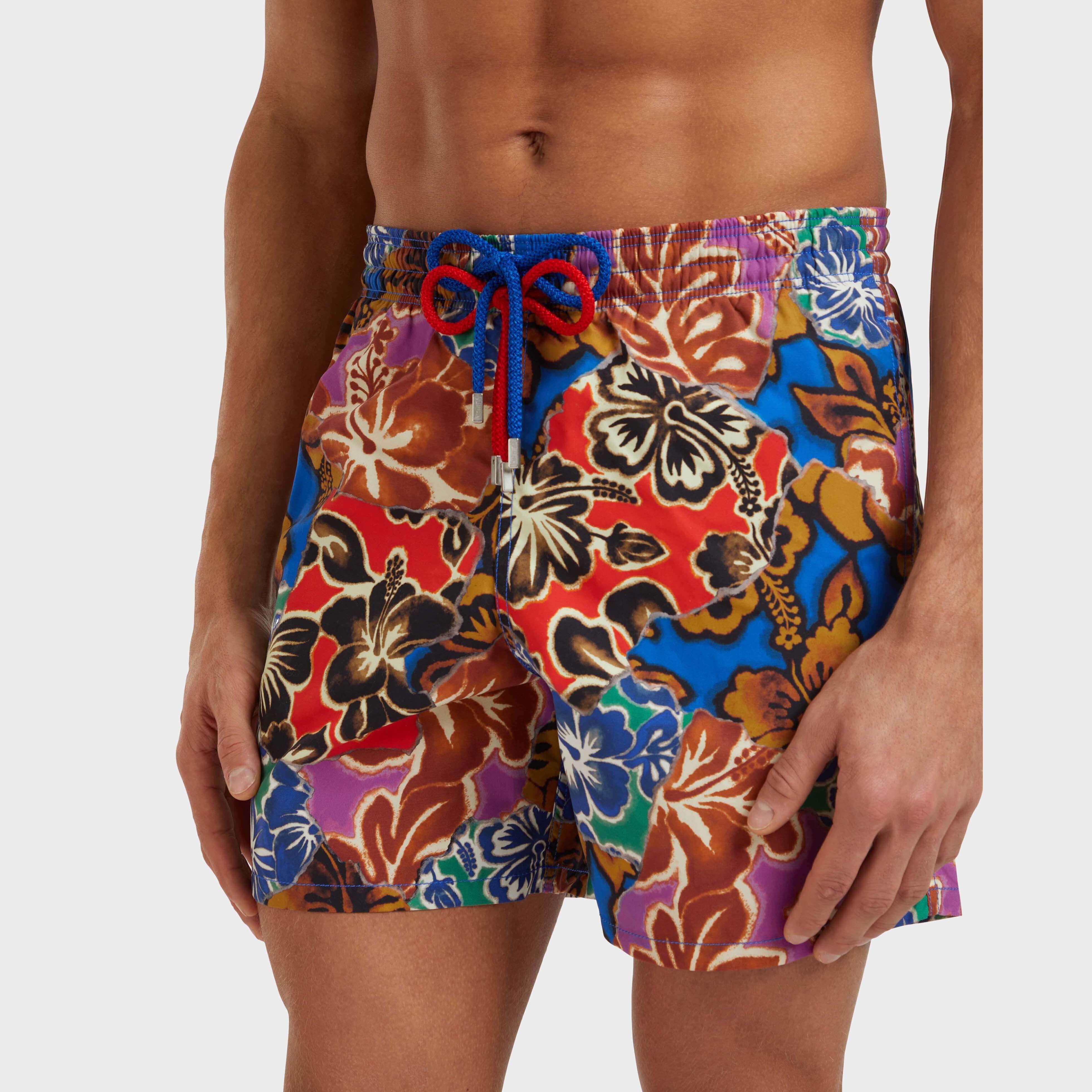 Men Swim Trunks Hawain Patchwork - VBQ x Palm Angels - 6