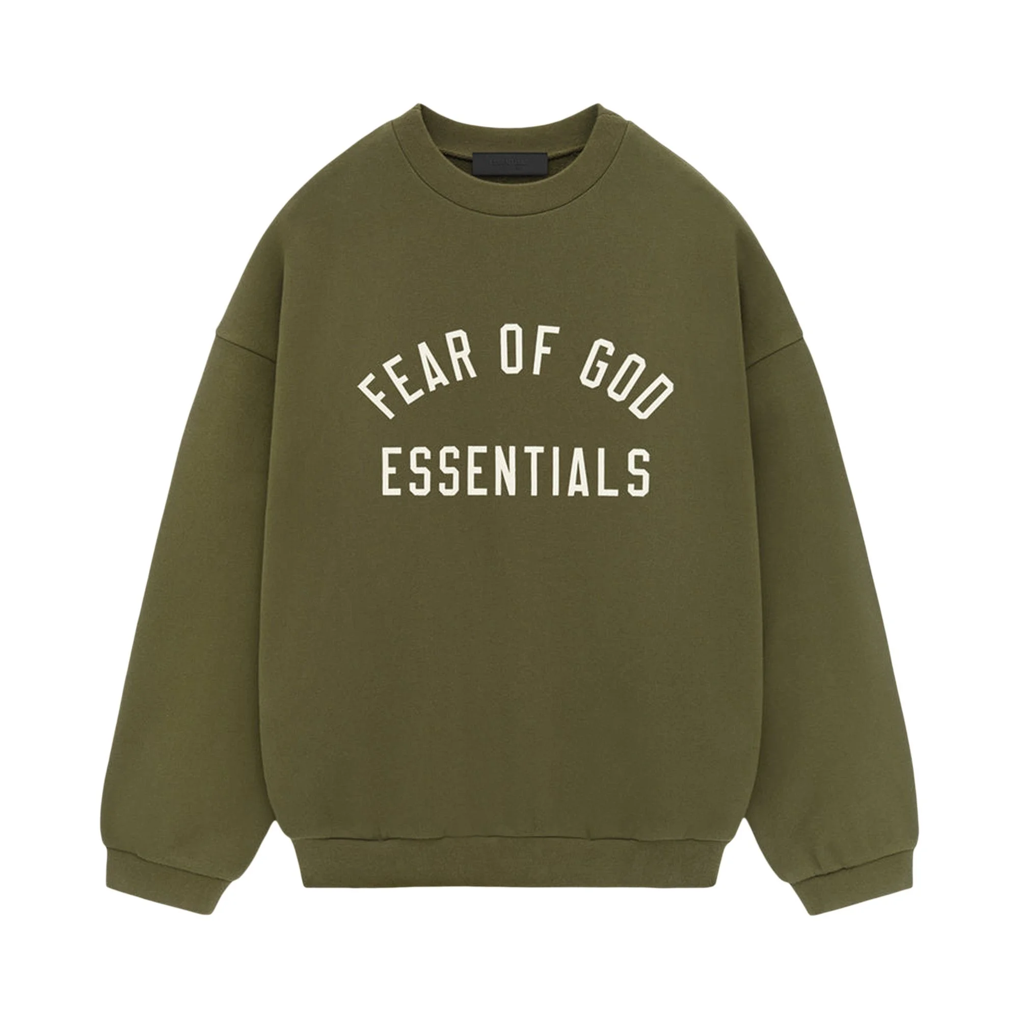Fear of God Essentials Fleece Crewneck 'Military' - 1