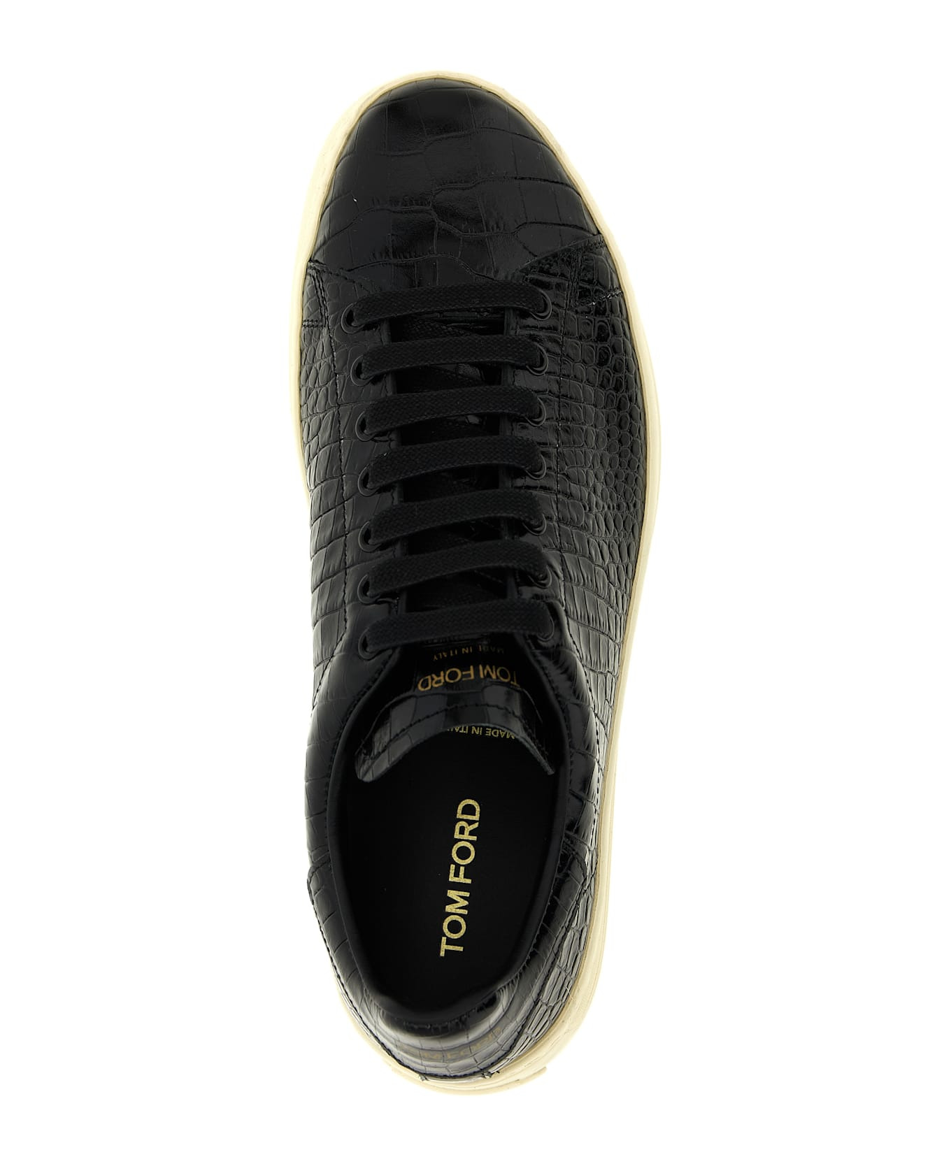 Crocodile Print Sneakers - 4