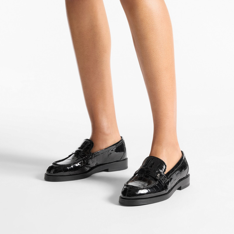 JIMMY CHOO Ivy Loafer
Black Croc Embossed Leather Loafers outlook