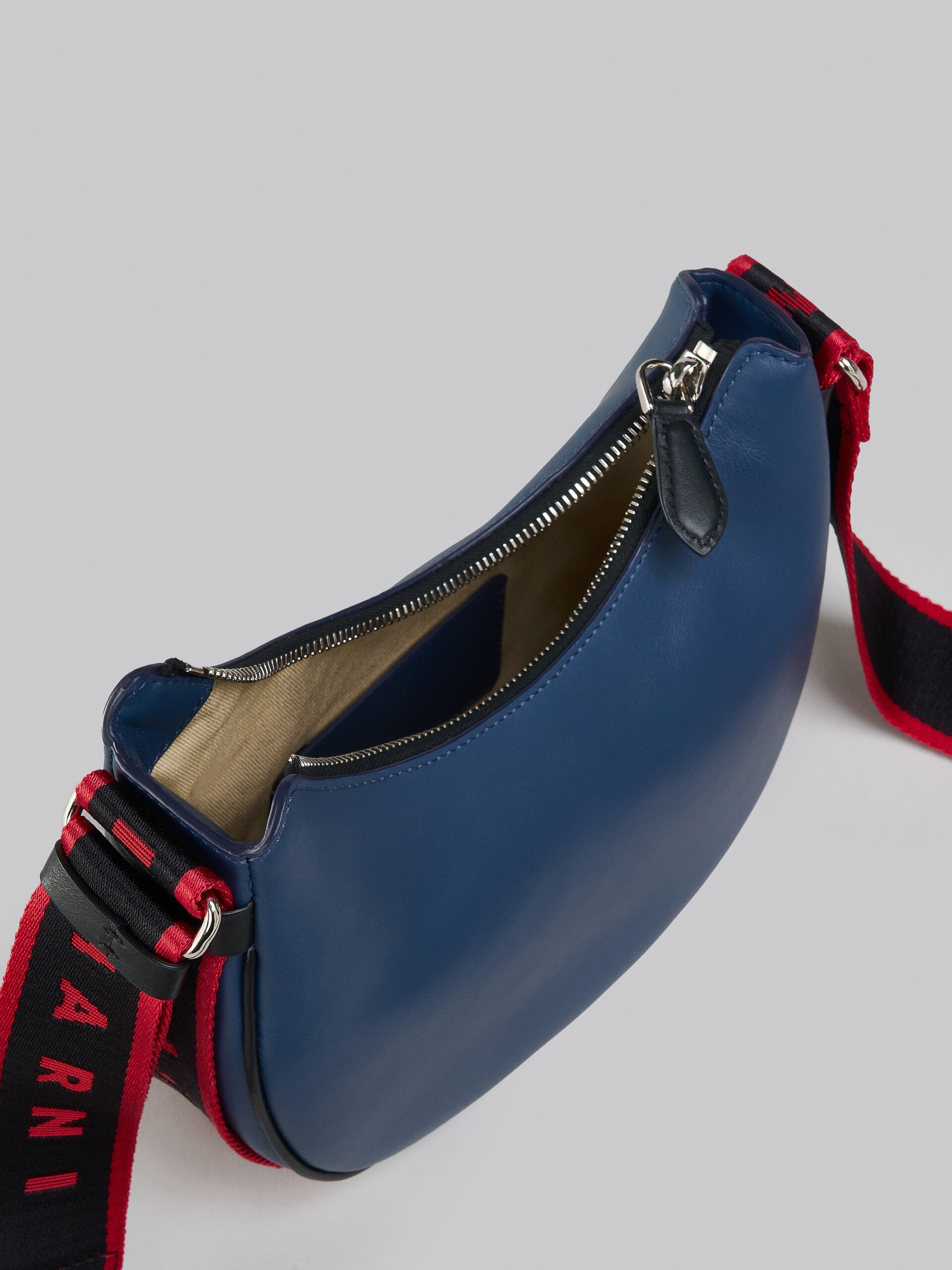 BEY SMALL BAG IN BLUE LEATHER - 4