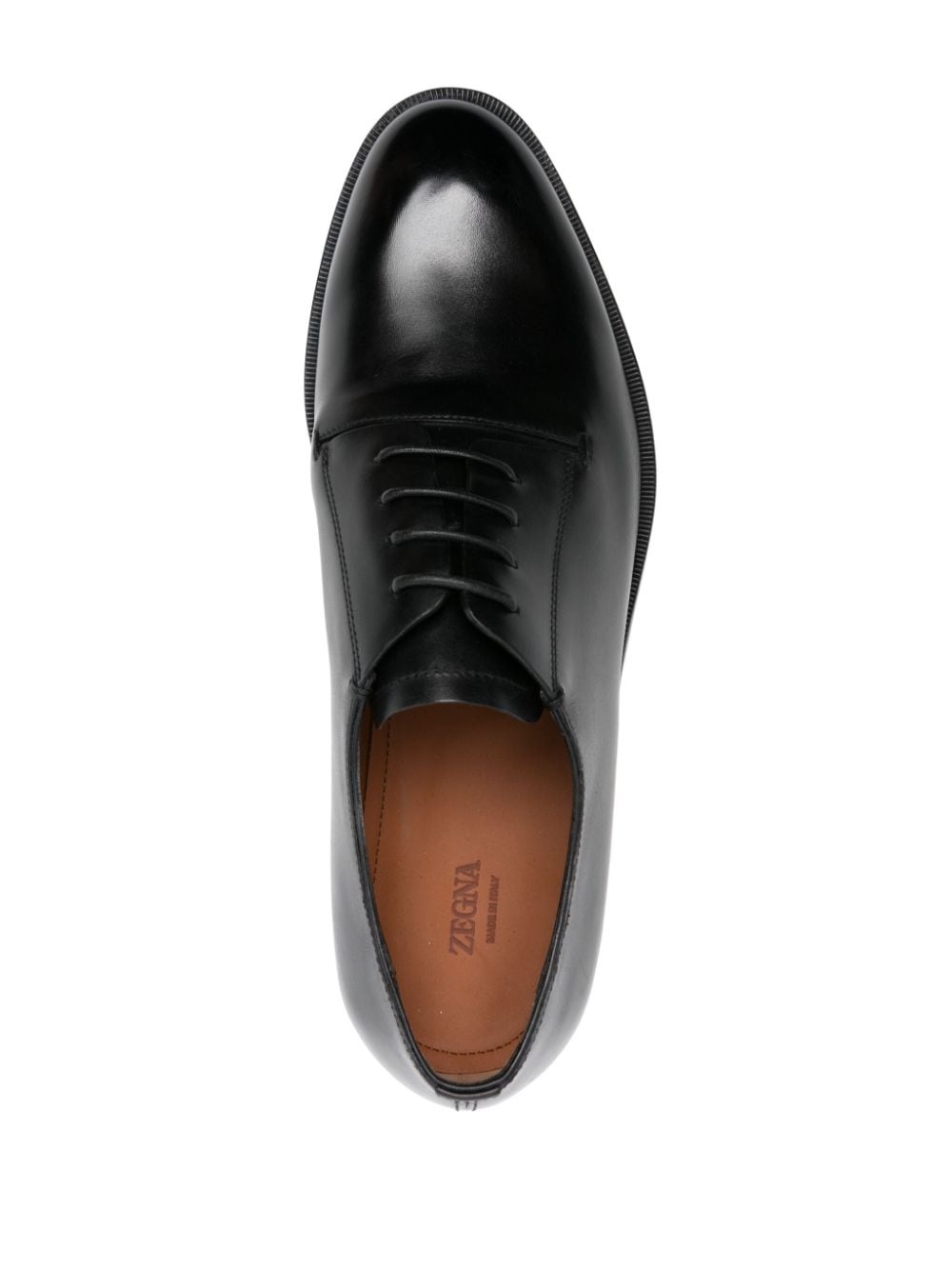 almond-toe leather Derby shoes - 4