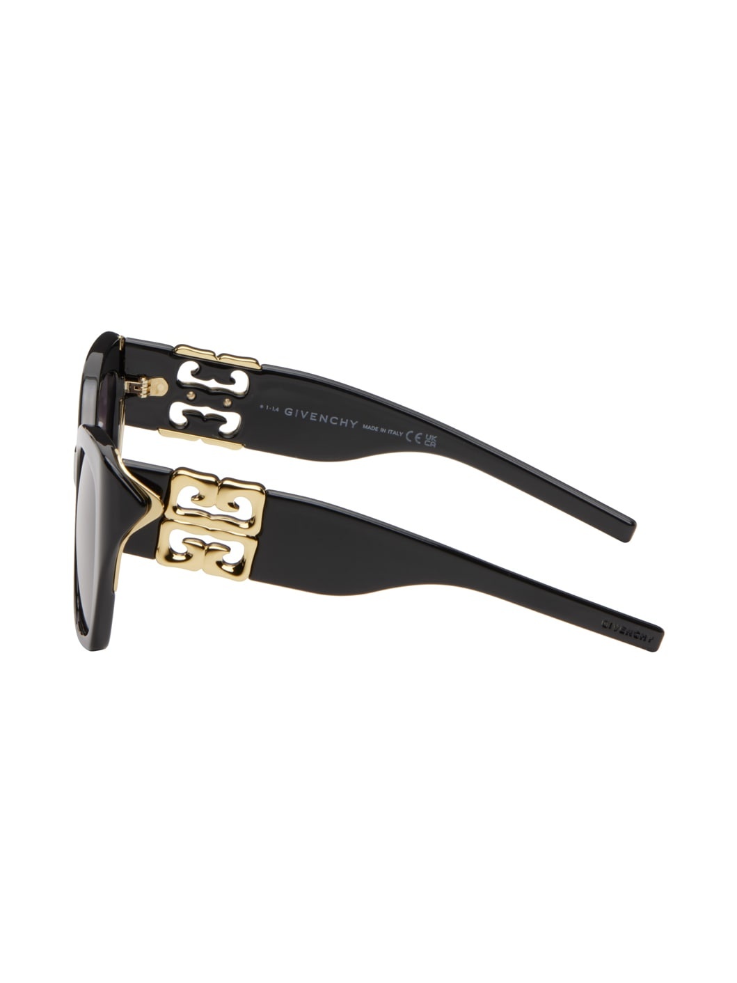 Black 4G Liquid Sunglasses - 3