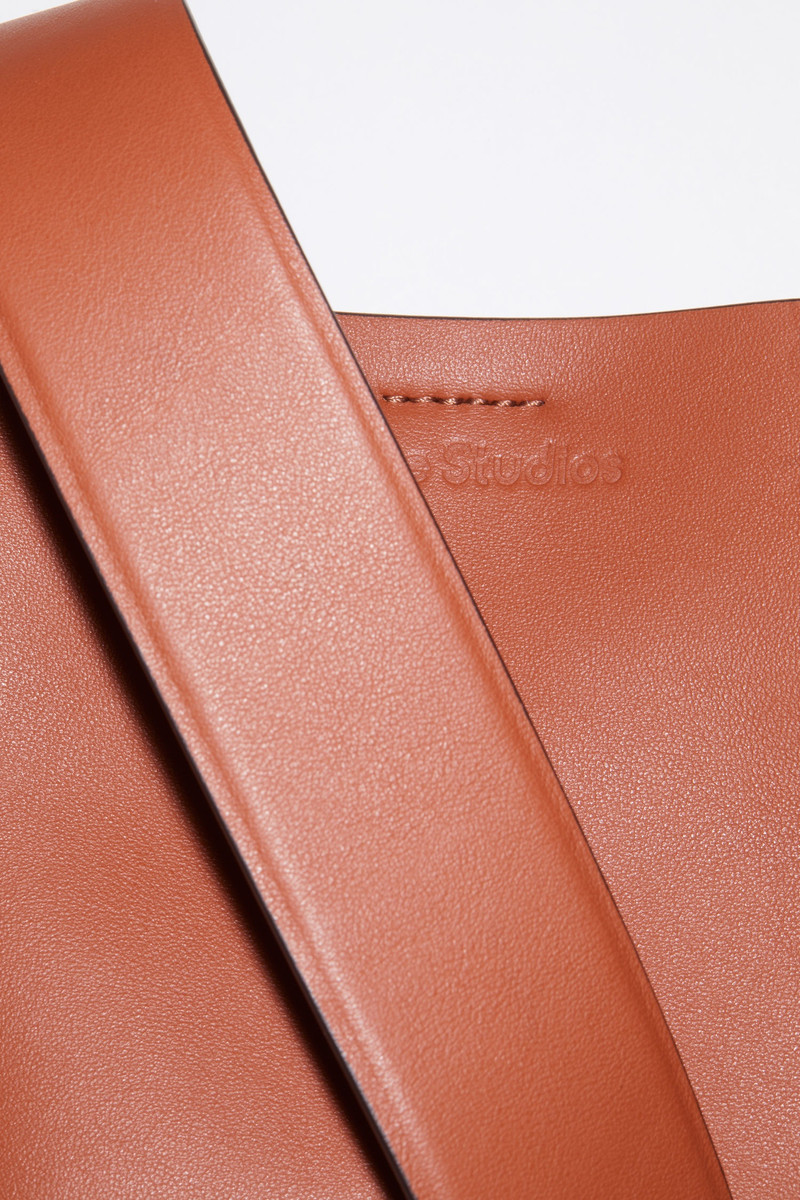 Micro leather bag - Almond brown 7