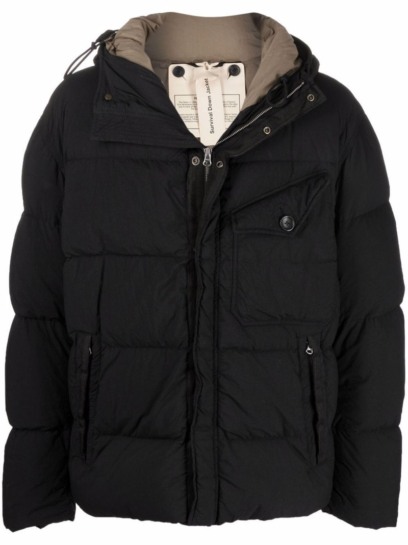 zip-up padded coat 1