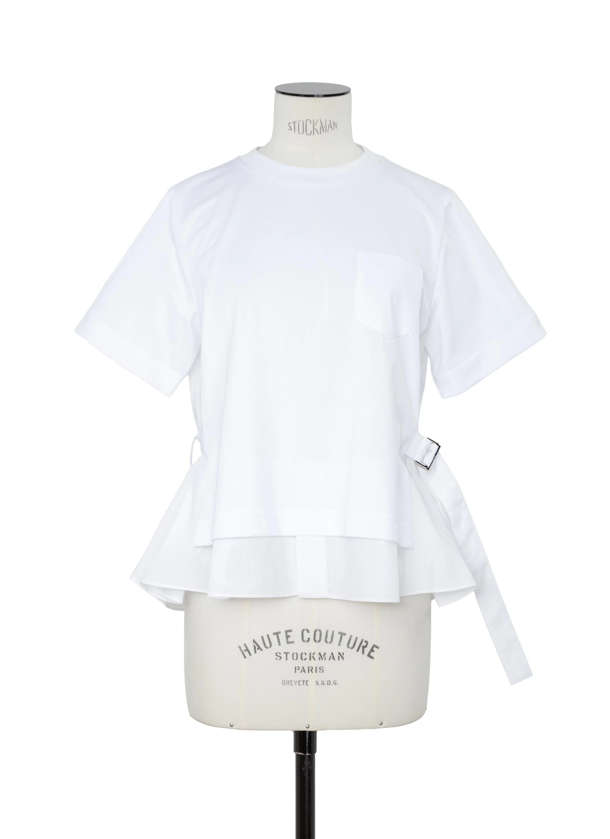 Poplin x Cotton Jersey T-Shirt - 1