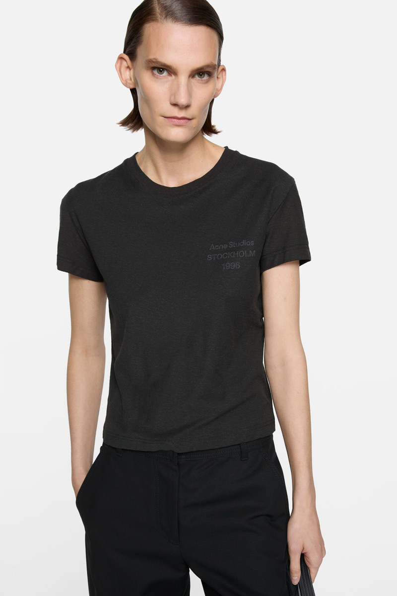 Logo t-shirt - fitted - Black 7