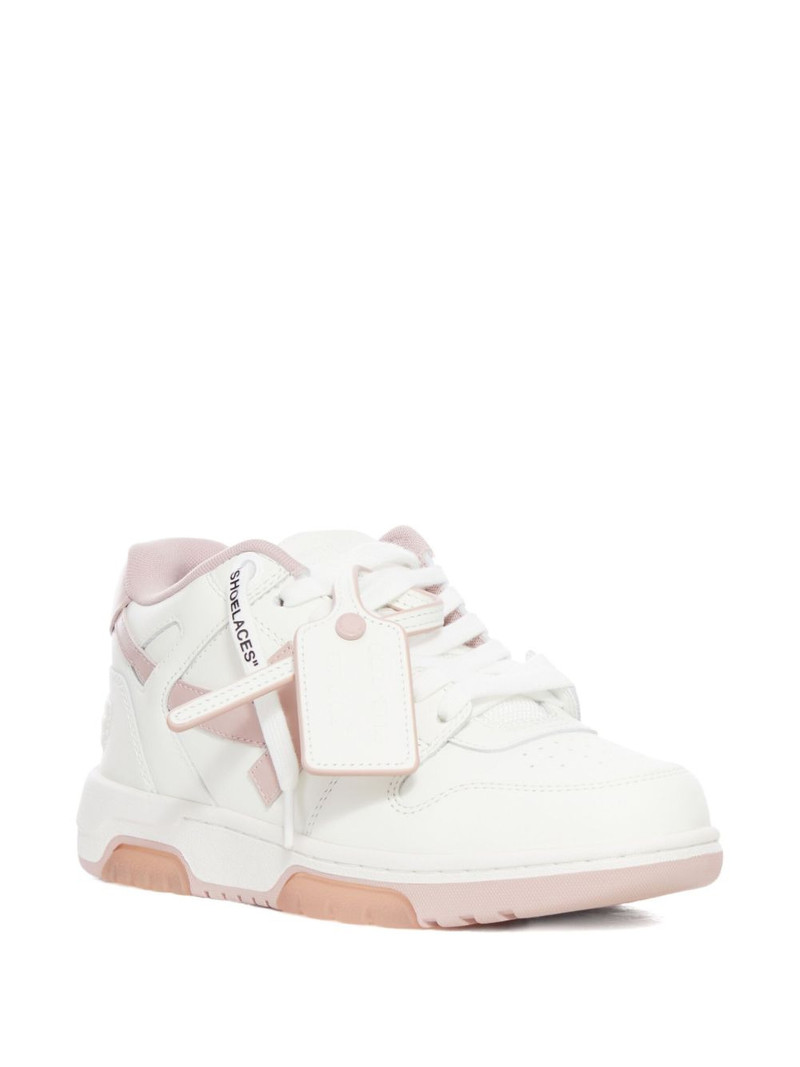 Off-White lace-up panelled leather sneakers outlook