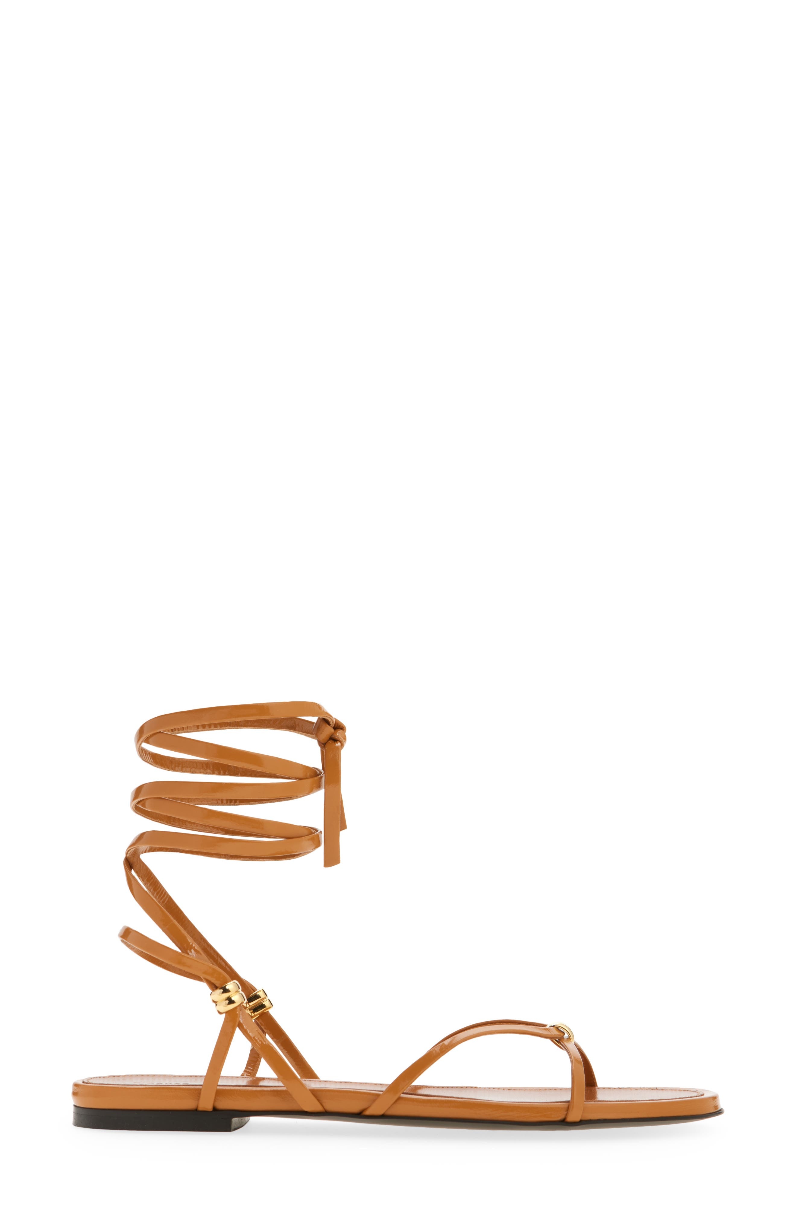 Proenza Schouler Coil Ankle Tie Sandal in Camel at Nordstrom - 3