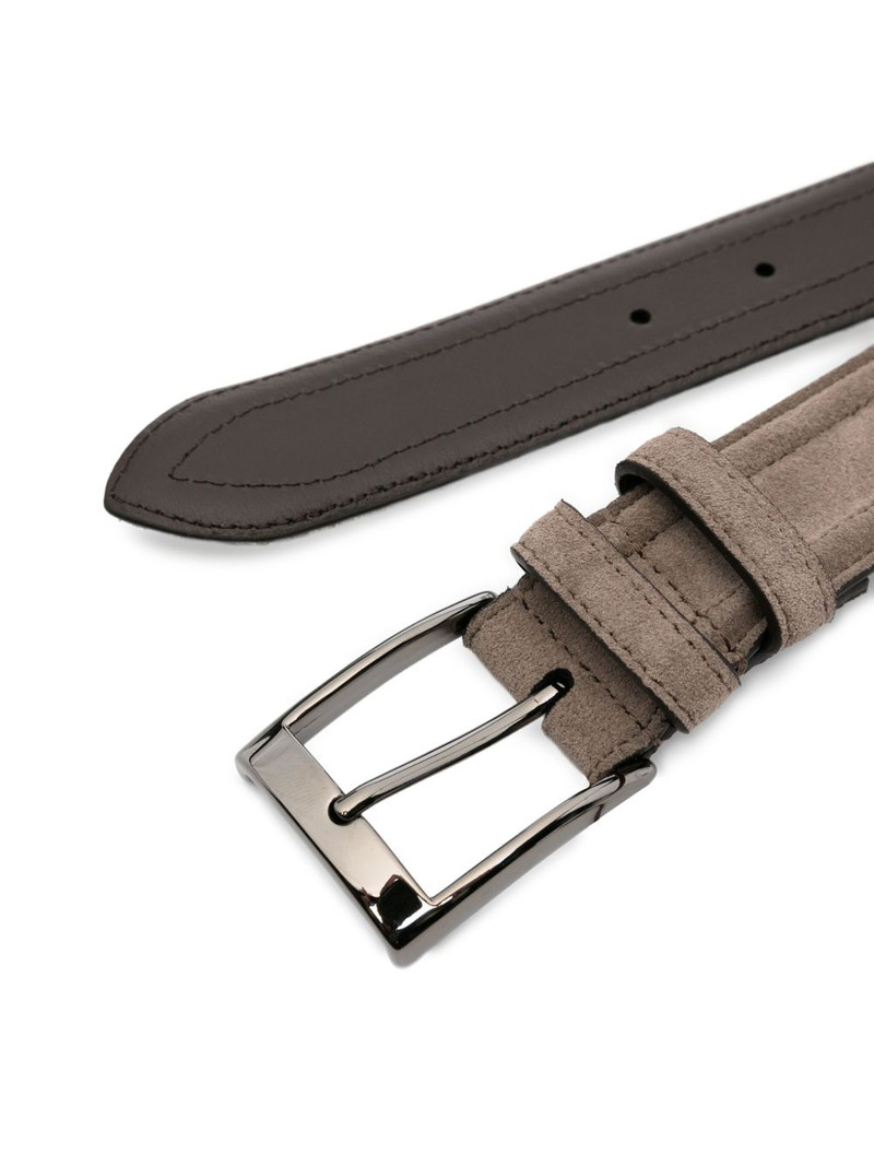 Canali suede leather belt outlook