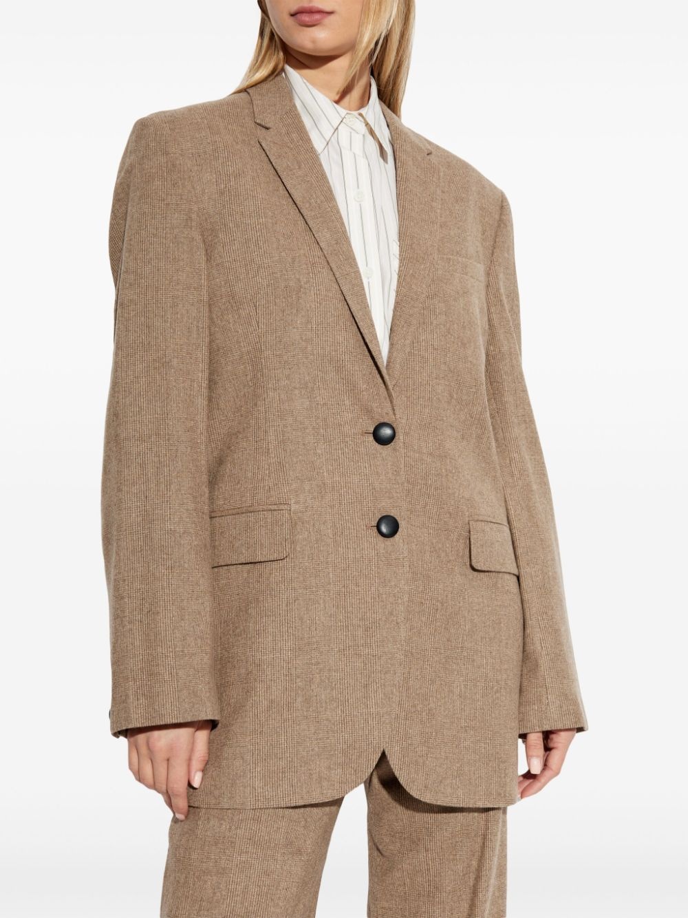 checked blazer - 3