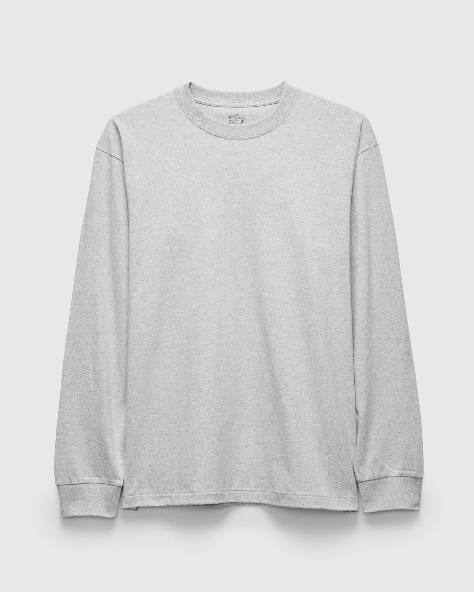 Just T-Shirt Long Sleeve in Heather Grey - 1