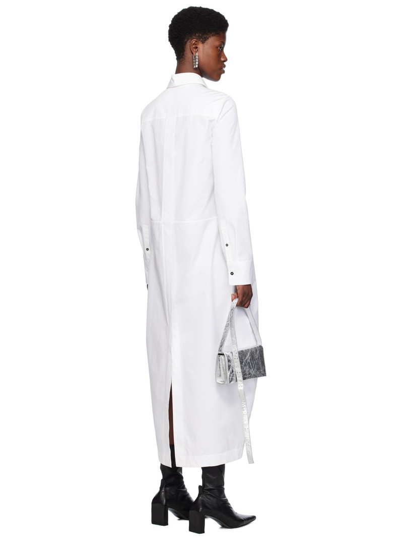 White Heavy Midi Dress 3