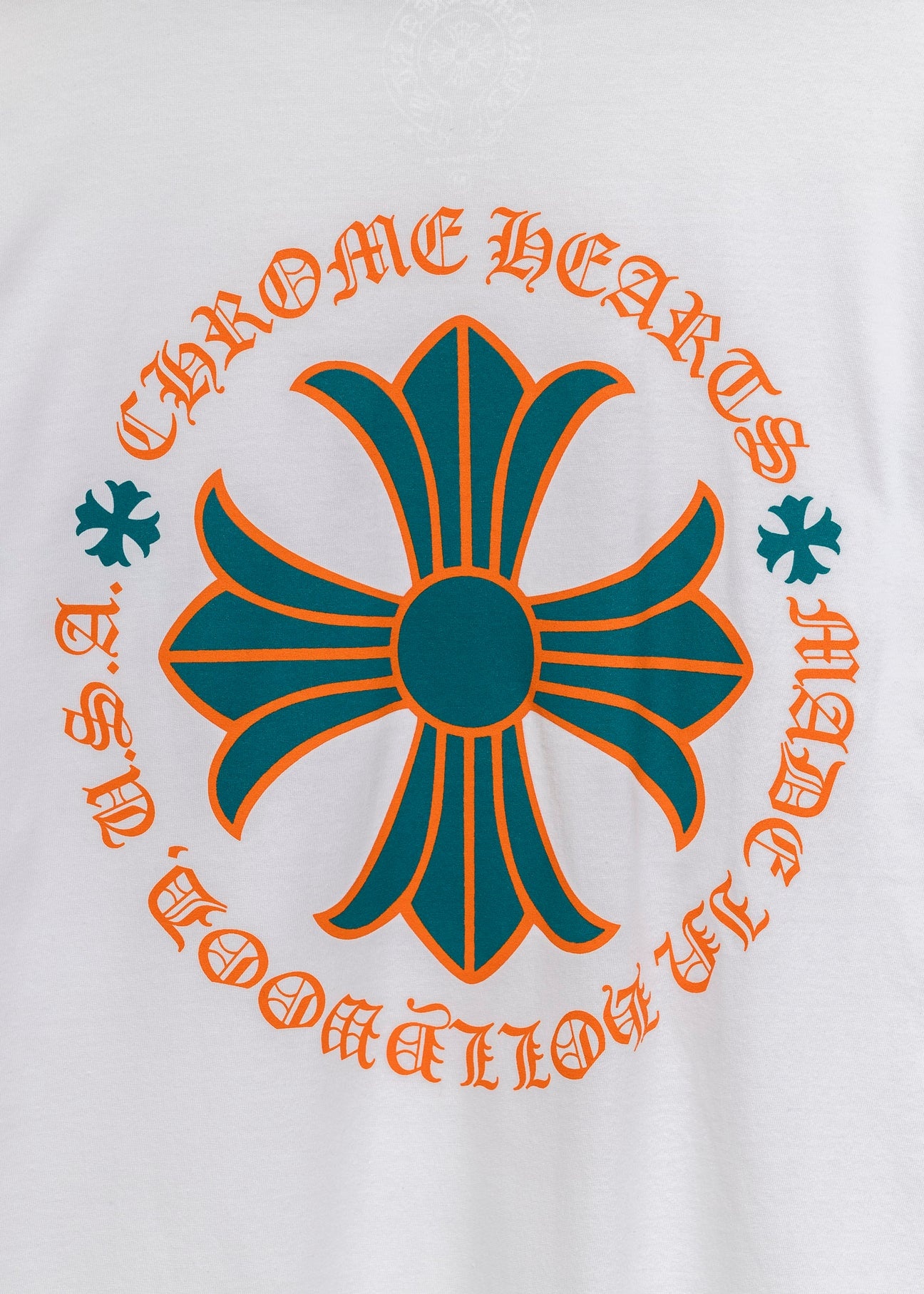 Chrome Hearts Miami White Aqua Orange Basel Longsleeve - 5