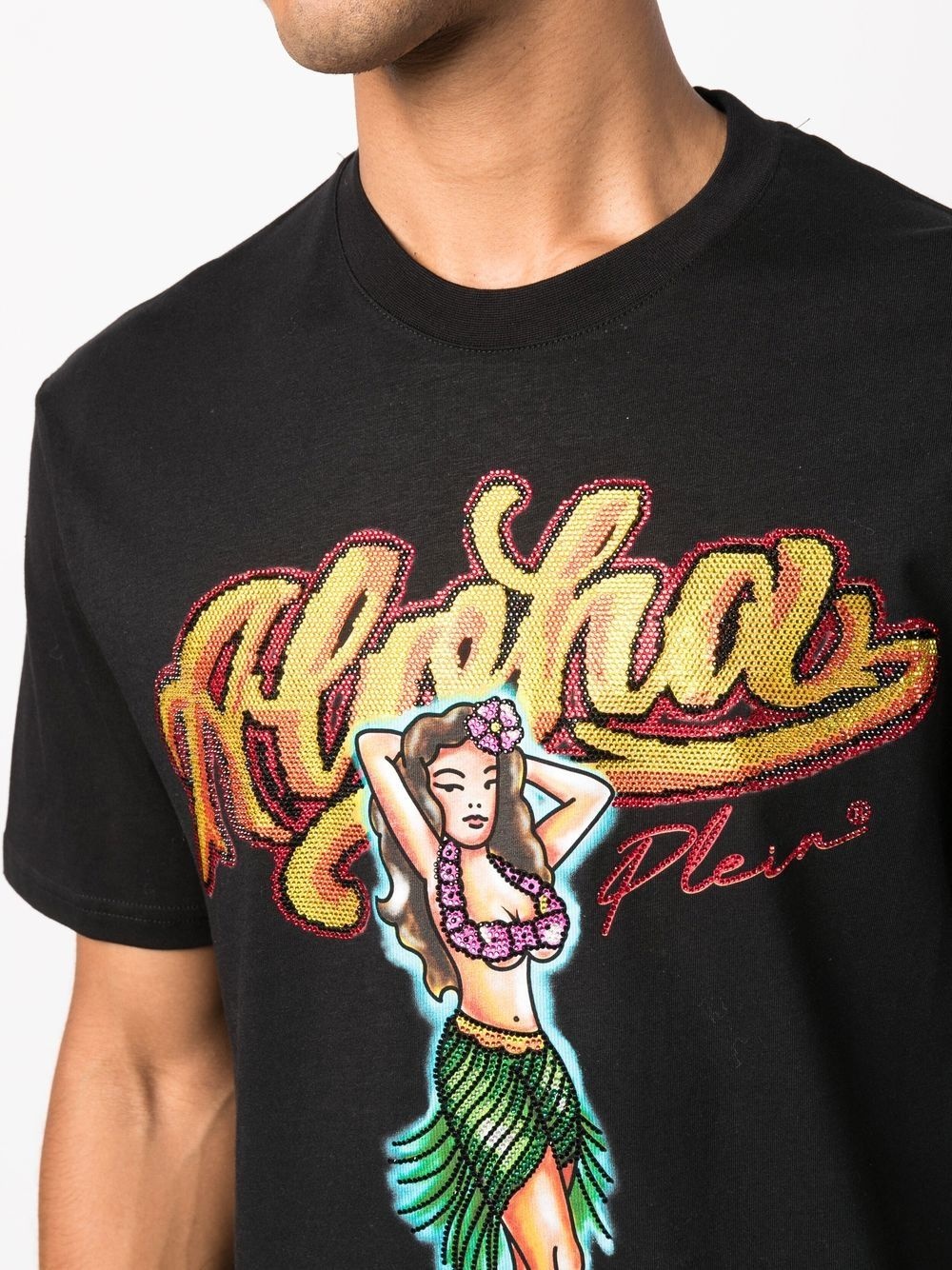 Hawaii embellished short-sleeve T-shirt - 5