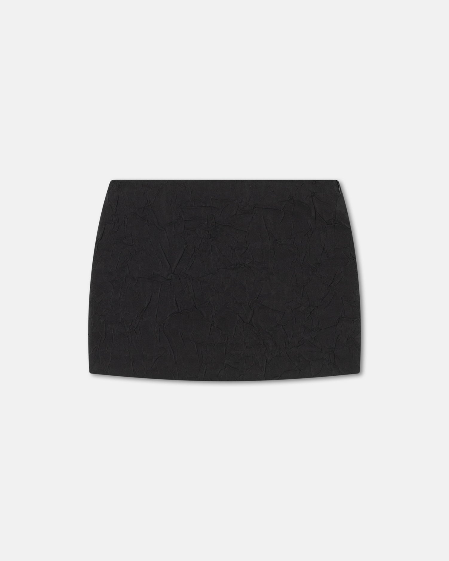 Sculpted Glass Poplin Mini Skirt - 1