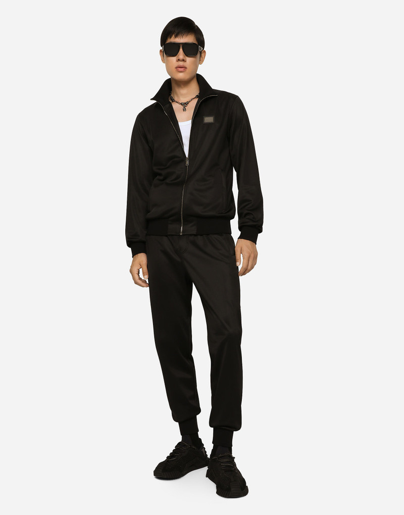 Dolce & Gabbana Technical jersey sweatshirt with branded tag outlook