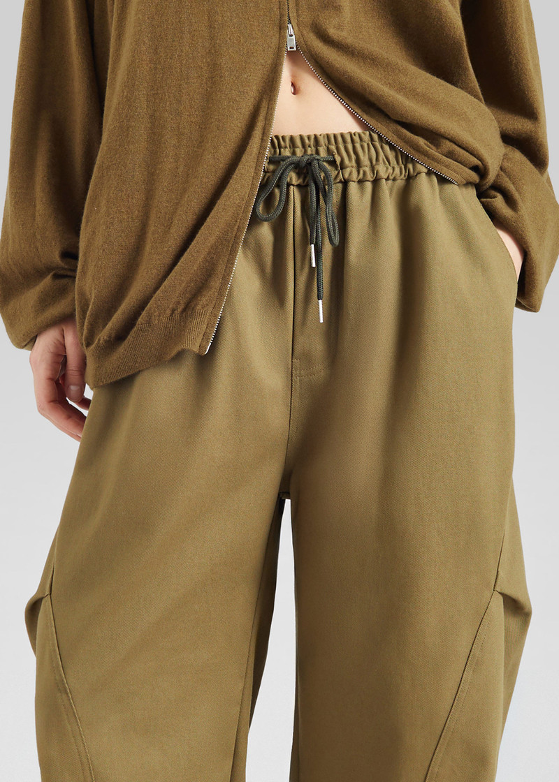 Tulsa Curved Pants - Dark Olive 4