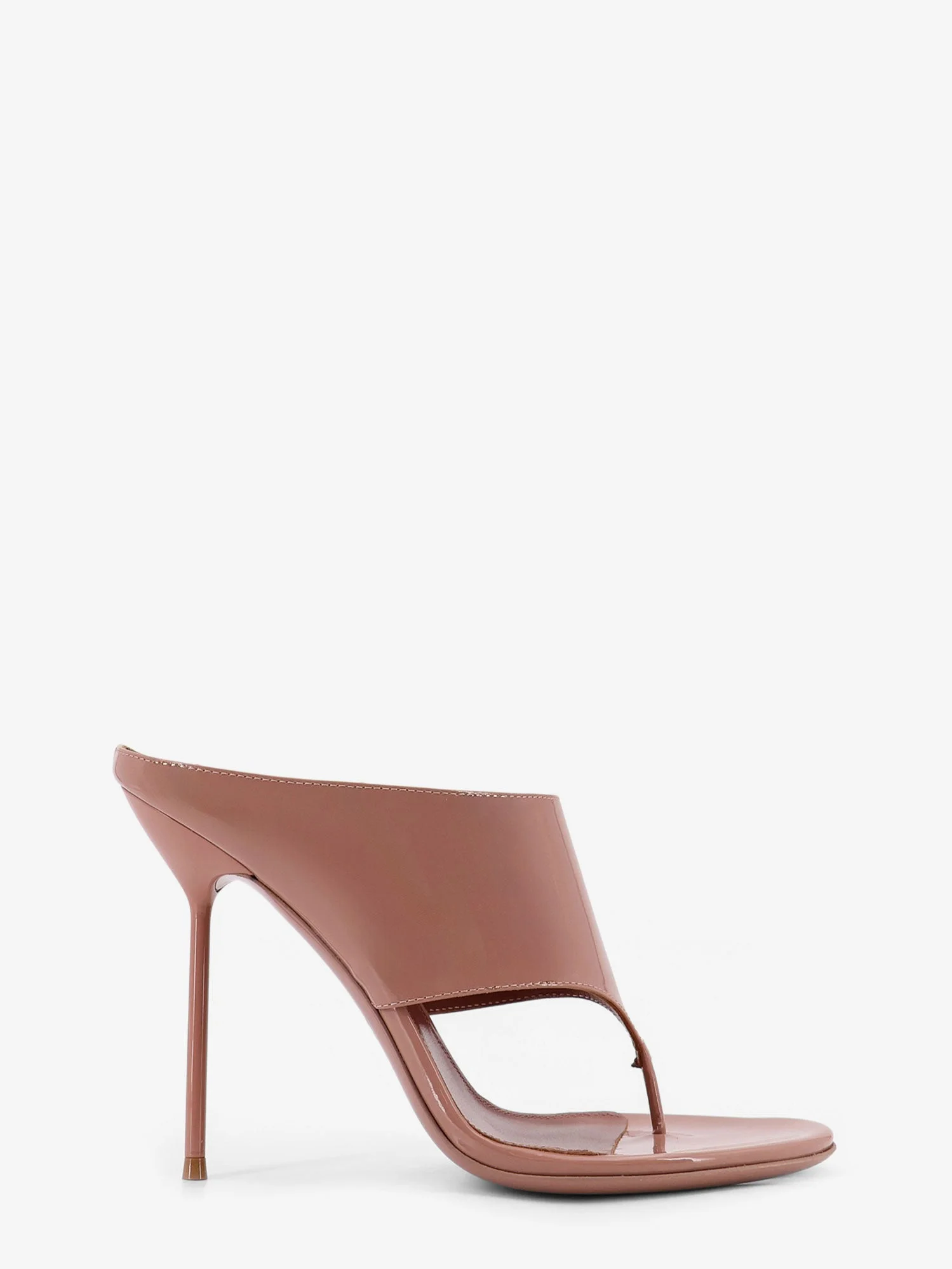 Lidia Thong Patent Leather Sandals - 1