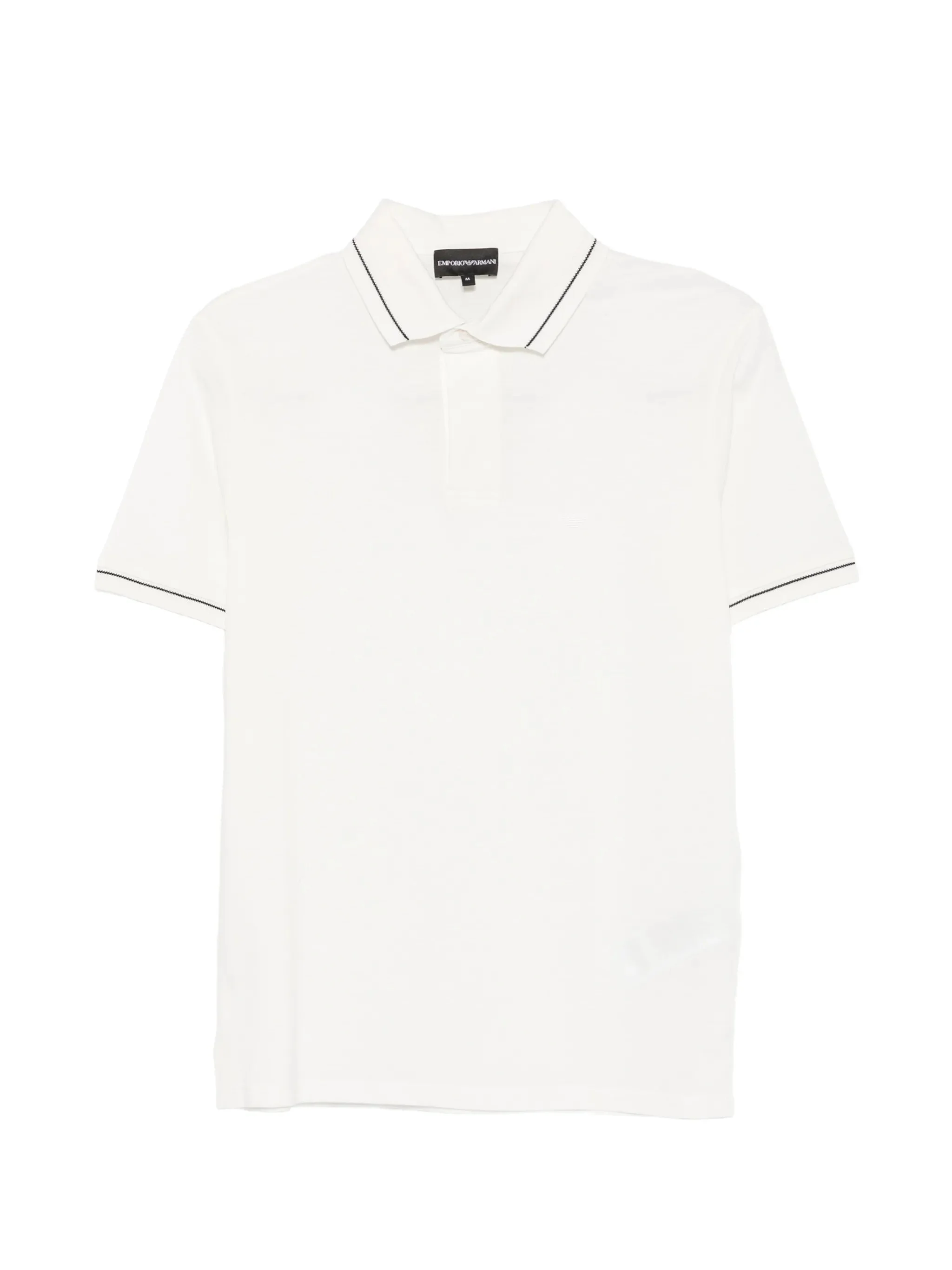 Emporio Armani Contrast-trim Buttoned Polo Shirt - 1