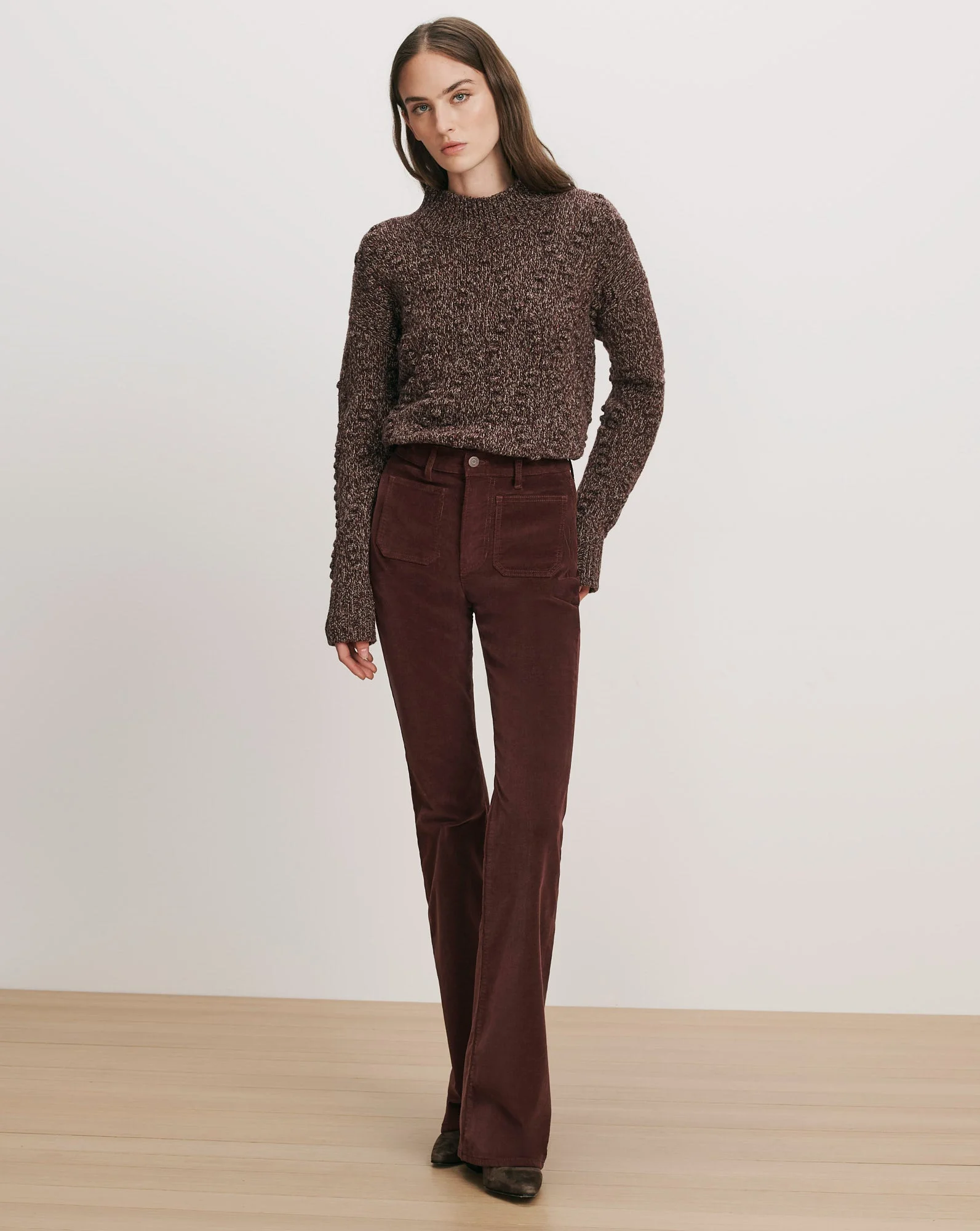 BEVERLY CORDUROY SKINNY-FLARE PANT - 1