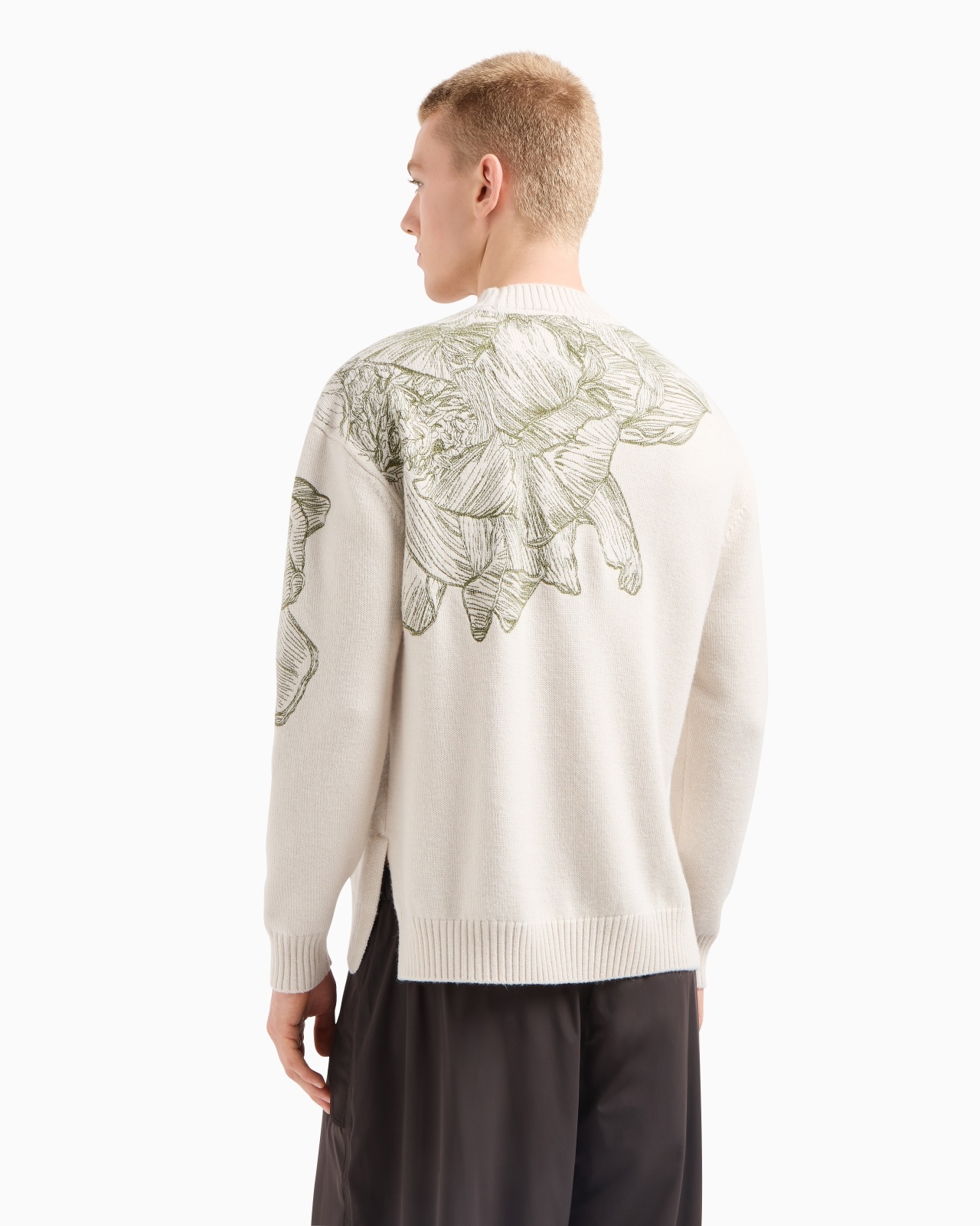 ALPACA-BLEND JUMPER WITH FLOWER AND DRAGONFLY EMBROIDERY - 3