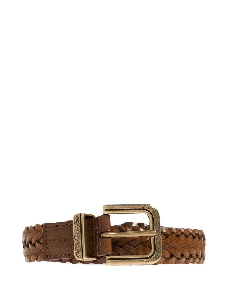 woven leather belt 1