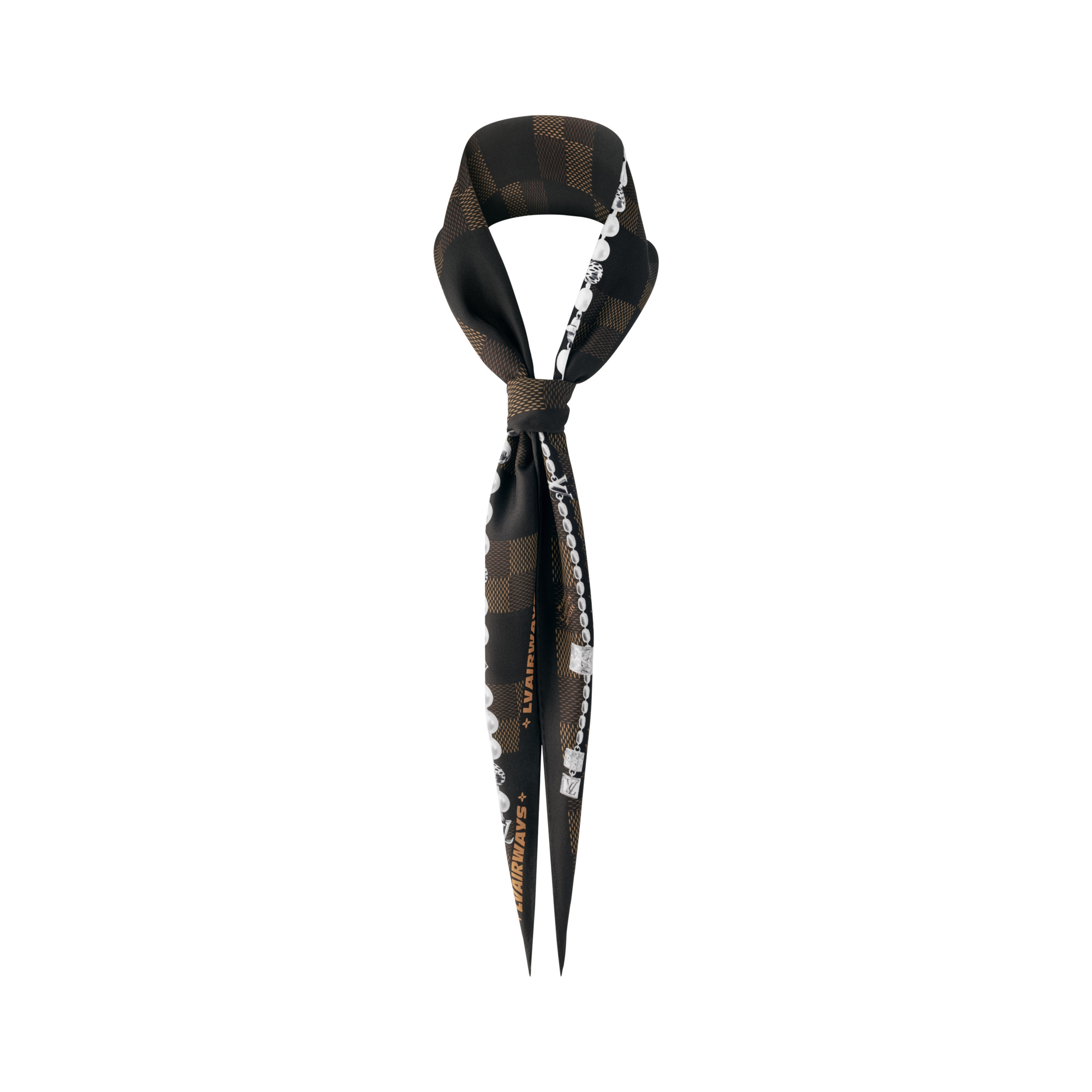 Damier Tied Up Silk Losange - 2