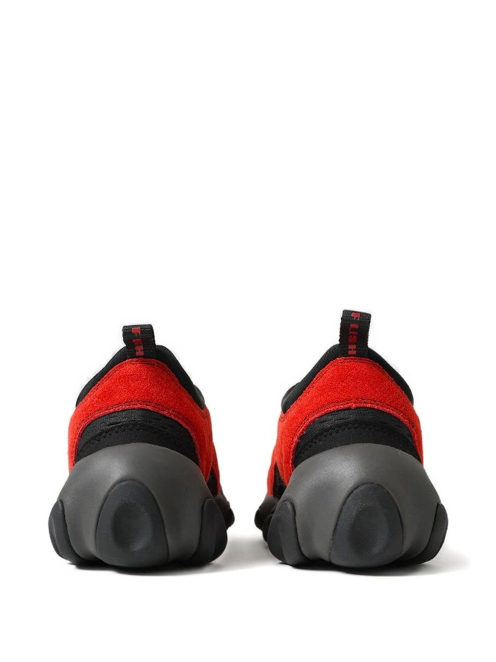 perforated suede trainers - 3