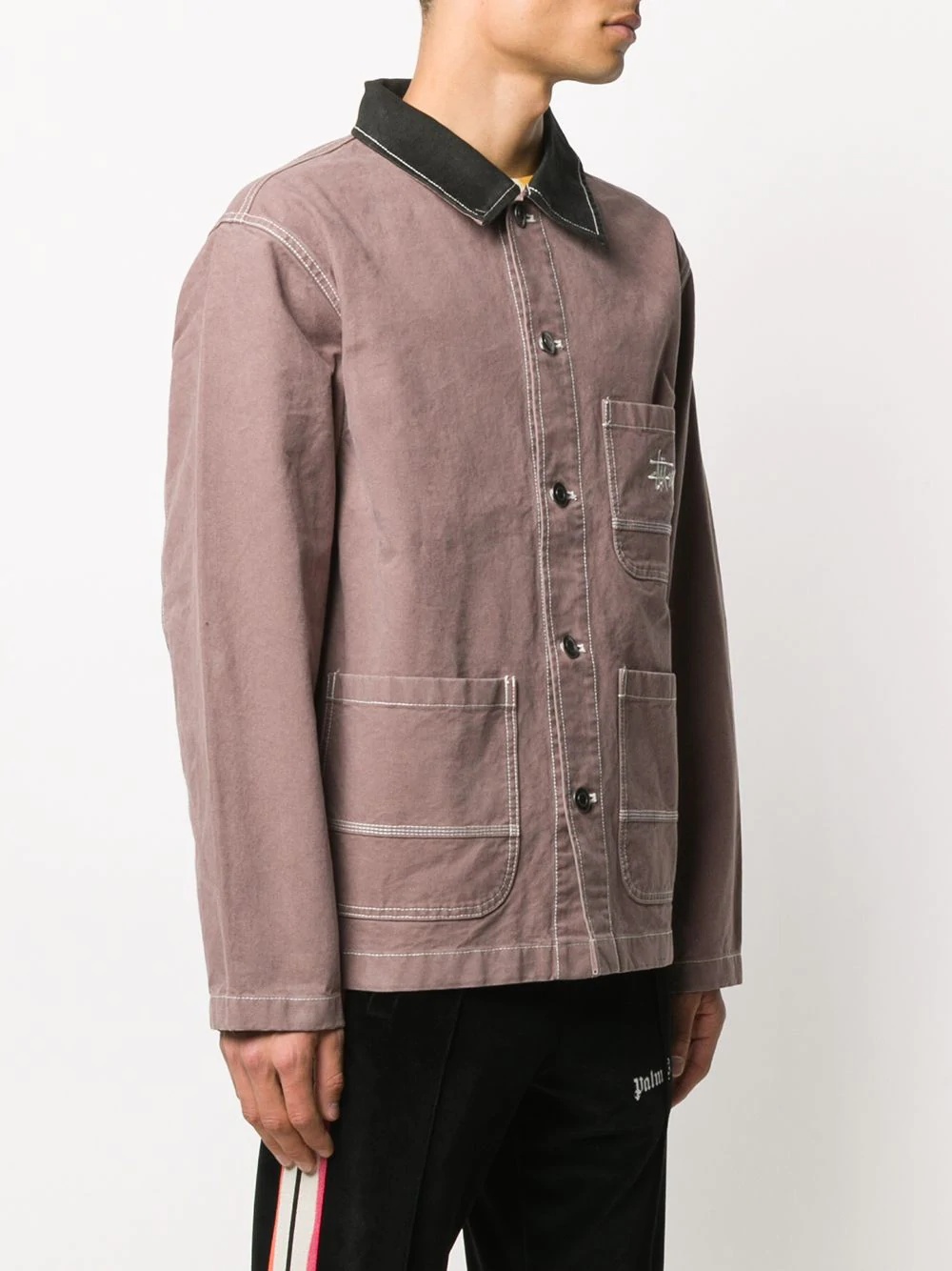 brushed moleskin chore jacket - 3