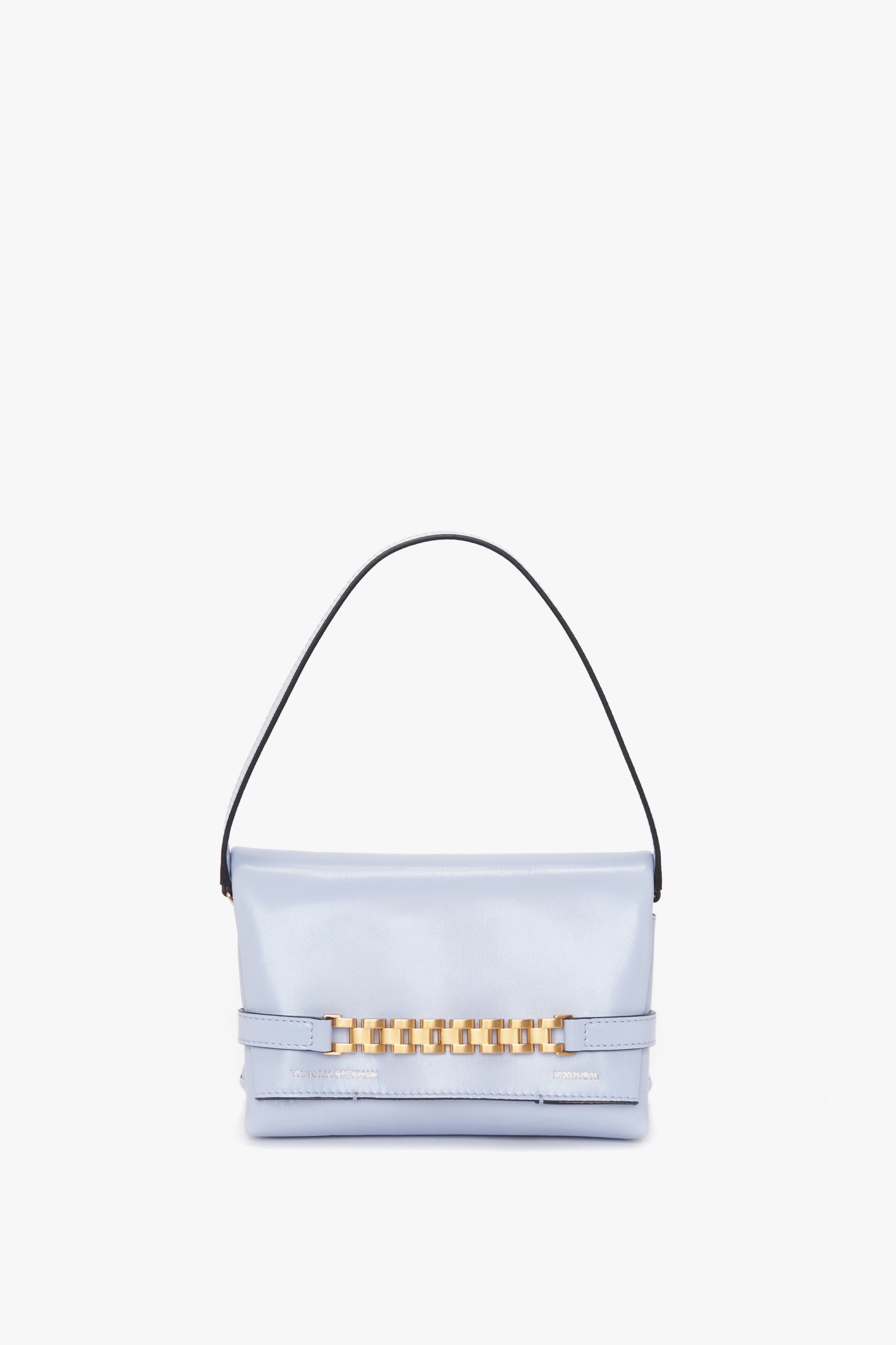 Mini Chain Pouch In Lilac Leather - 1