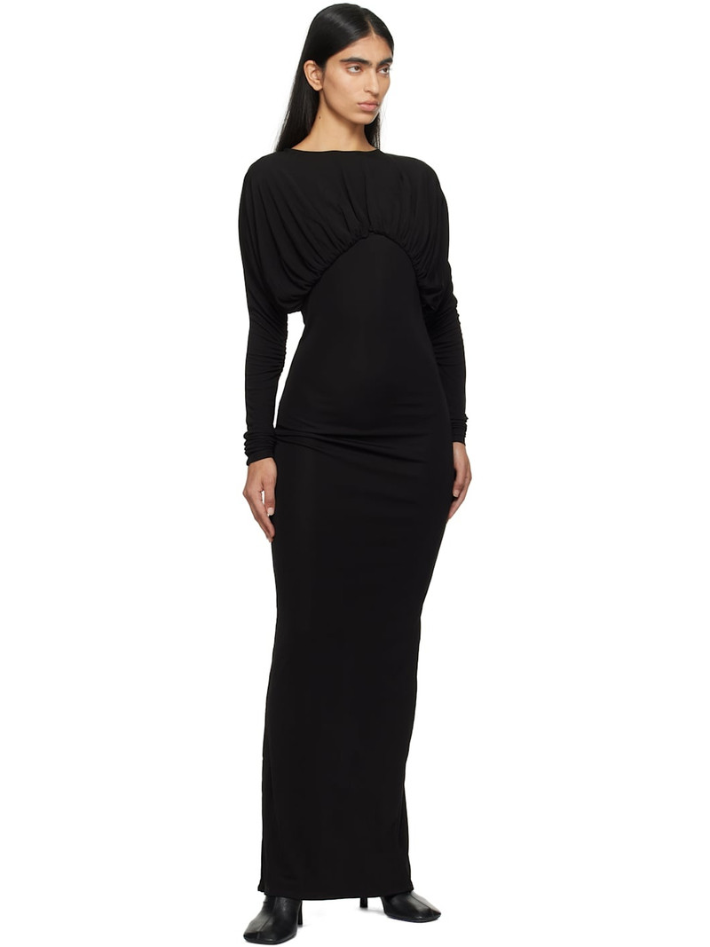 16ARLINGTON Black Vernest Maxi Dress outlook