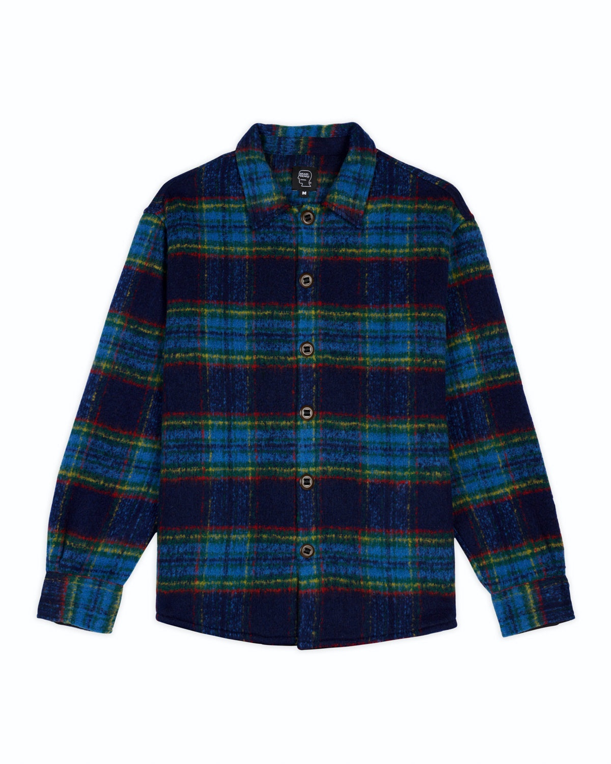 Brushed Rancher Flannel Shirt Jacket - Navy - 1