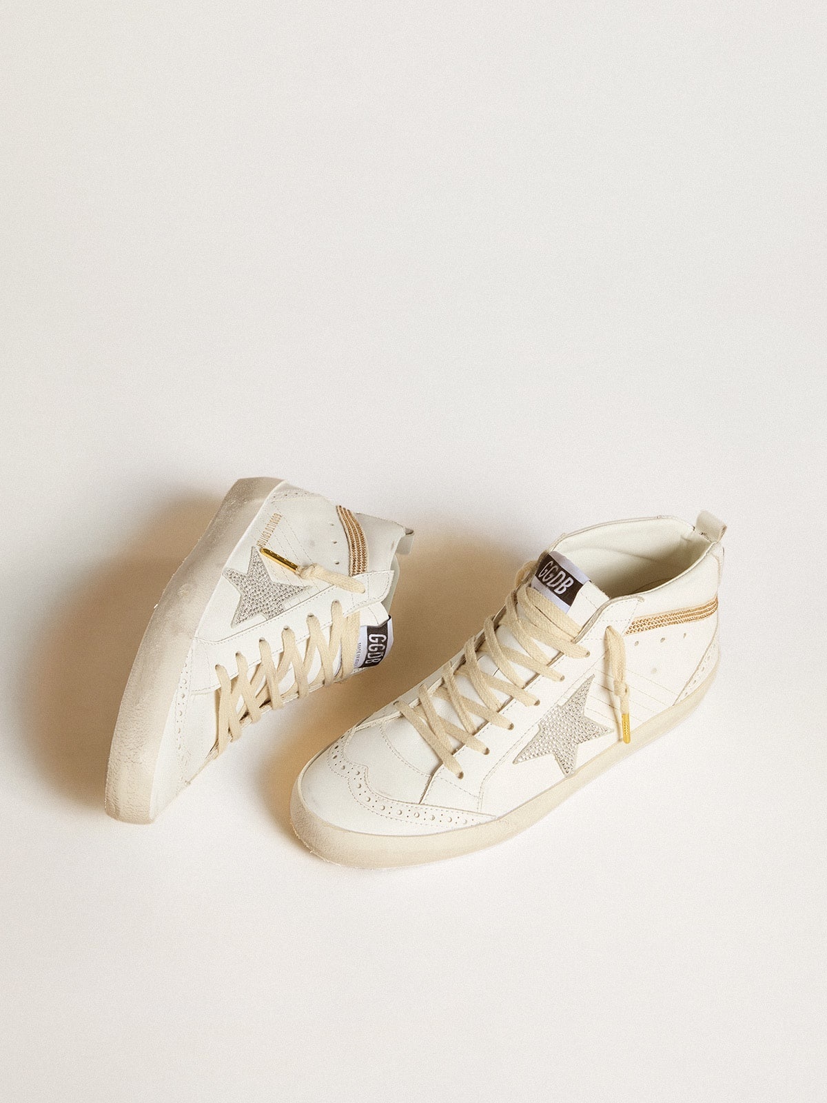 Mid Star LTD with star and heel tab in suede with Swarovski crystals - 2