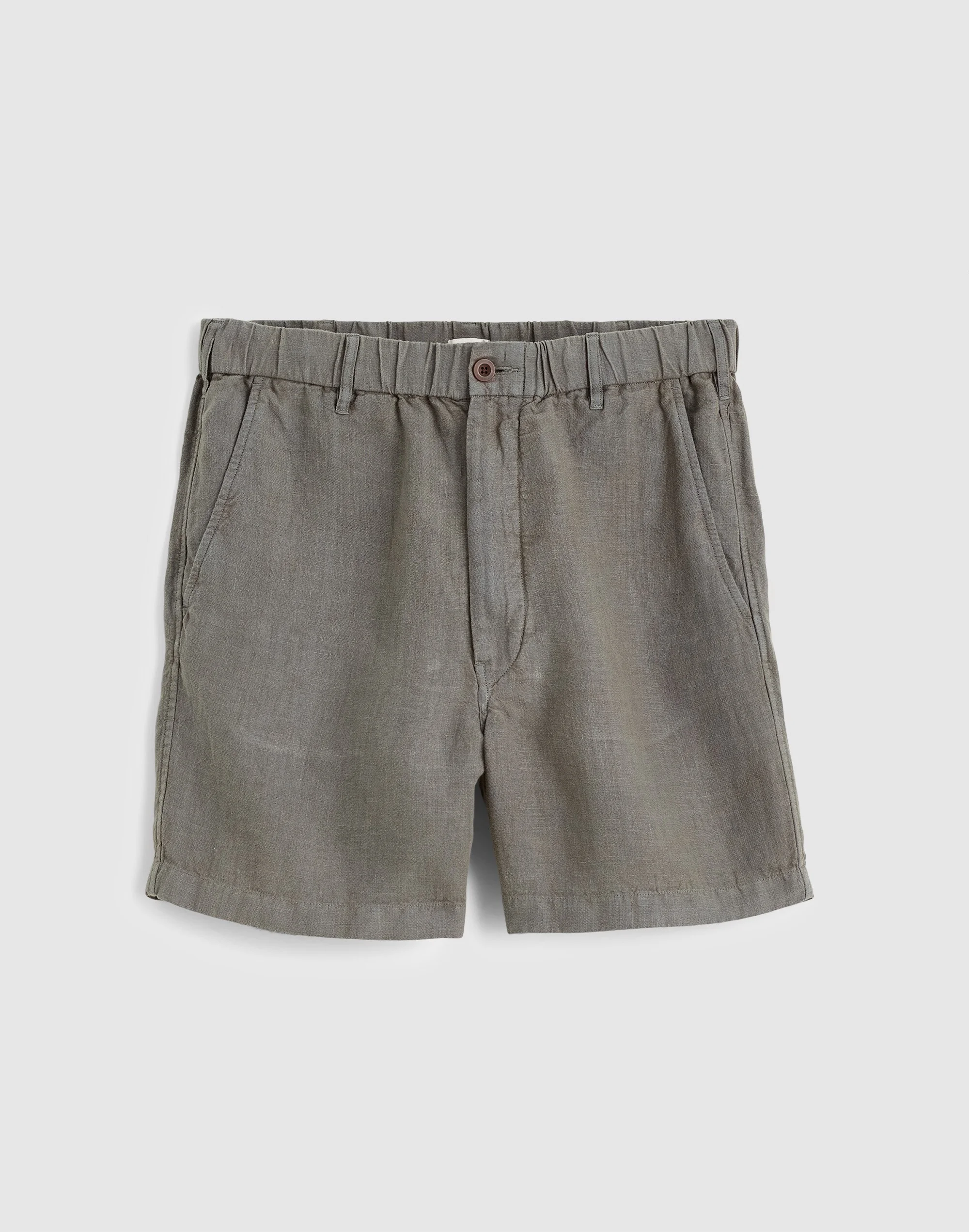 Pull-On Shorts in Linen - 1