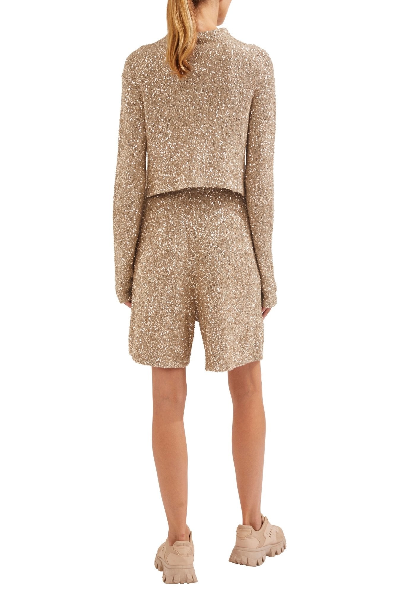 Cashmere Sequin Shorts - 4