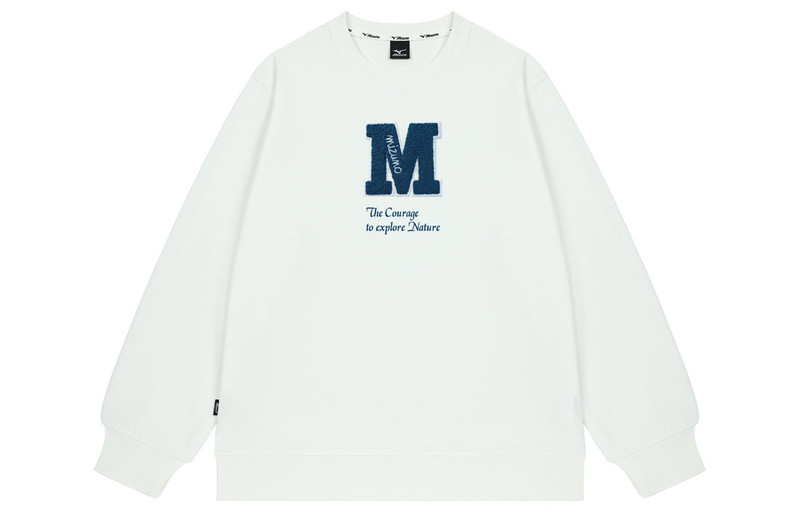 Mizuno Mizuno Logo Casual Sweater 'White' A2CA2A71 outlook