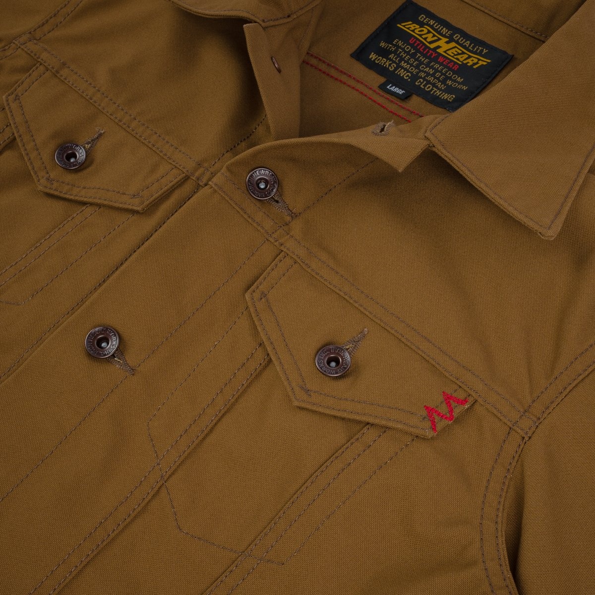 IHJ-133-BRN 10oz TC Duck Modified Type III Jacket - Brown - 9