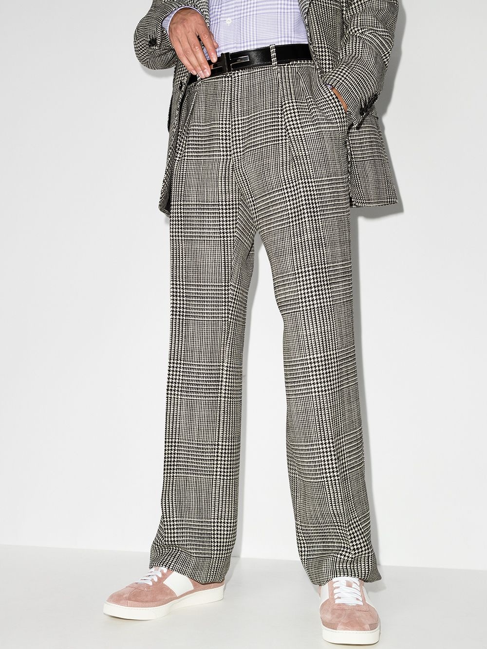 Atticus checked wool trousers - 2