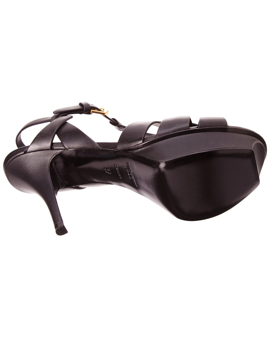 Saint Laurent Tribute 75 Leather Platform Sandal - 4