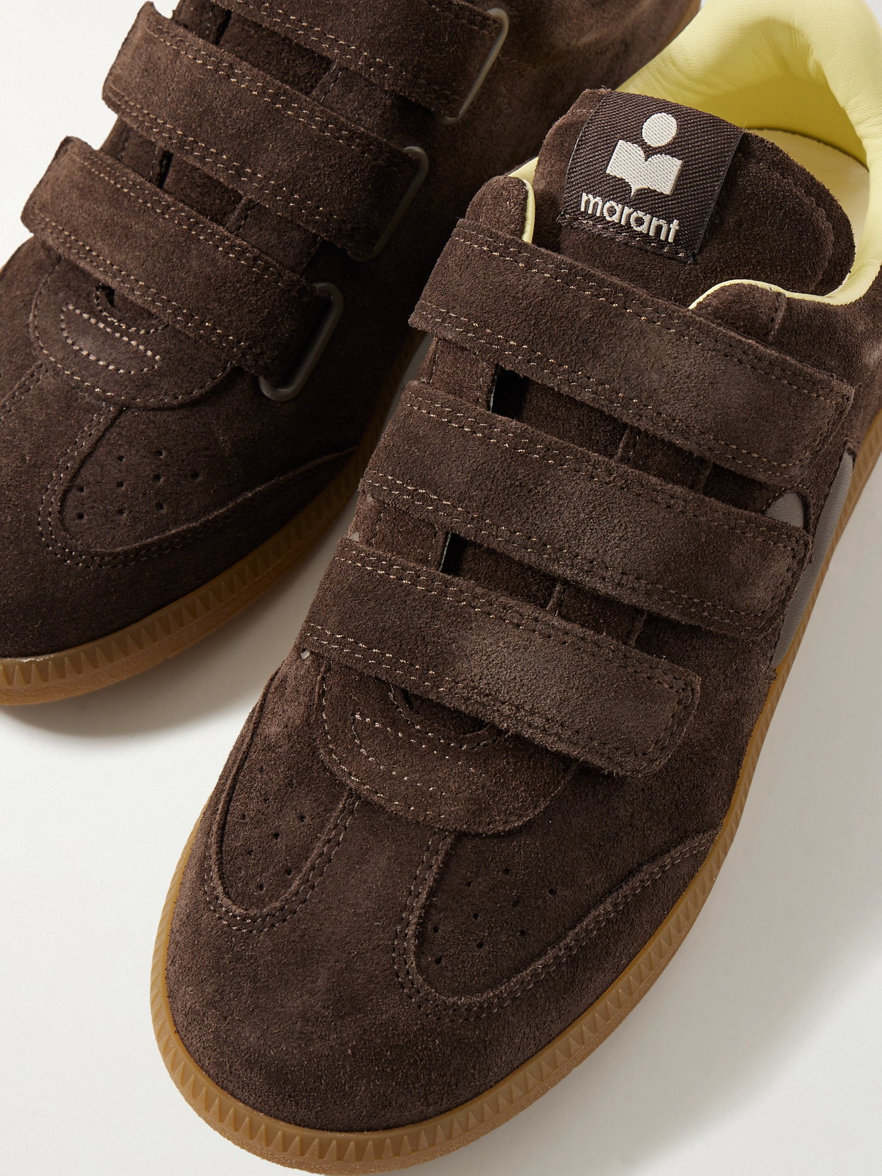 Beth Leather-trimmed Suede Sneakers - 4