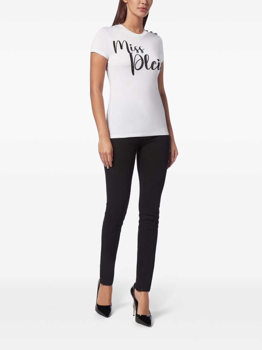 slogan-print cotton T-shirt - 2