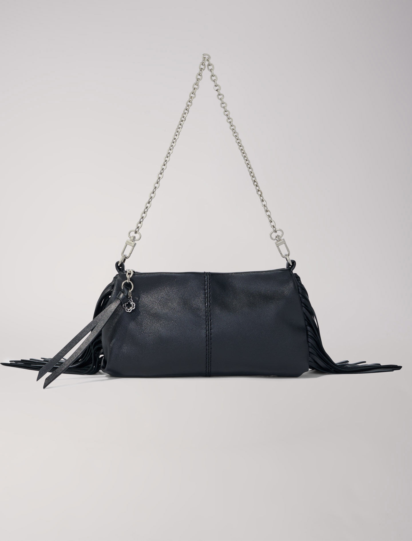 Miss M plain leather clutch bag - 1