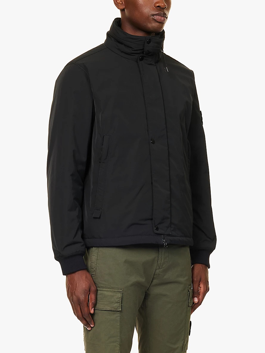 Brand-patch padded shell jacket - 3